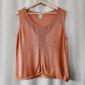 Soft Terracotta/Peach Knit Tank